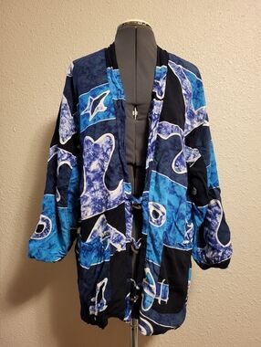 The Daily Planet Blue & Black Jacket Size M/L